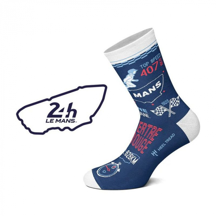 Socken im Design "24h von Le Mans" - Blau